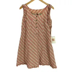 バーバリーブルーレーベル BURBERRY BLUE LABEL フリル袖 ノバチェック ノースリーブワンピース レディース  38