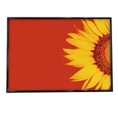 【A2サイズ（約42x59cm）】【fg-poster-554】ひまわり オレンジ 黄色 夏 ポップ アートプリント ポスター インテリア アート モダン シンプル お洒落 観葉植物 横