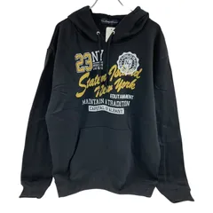 OG13 Cinema NYプリント フード付パーカー 長袖 ブラック サイズLL