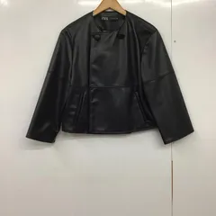 ZARA ザラ ジャケット、上着 ジャケット、ブレザー フェイクレザージャケット アウター ノーカラー