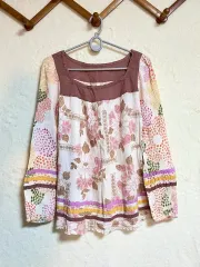 ヴィンテージ森ガール ONE PIECE 長袖 ブラウス