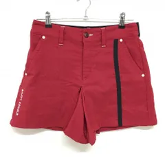 フィラゴルフ キュロットスカート レッド レオパード地模様 裏起毛 レディース L ゴルフウェア FILA GOLF