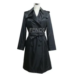 お値下げ❣️フェンディ.コート.サイズ38.新品未着用‼️ FENDI（フェンディ） ロングコート FF8835 A5HD ウール ブラック