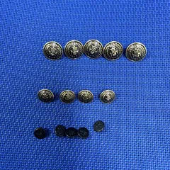 全国共通学生服ボタンとプラスチック裏ボタンのセット