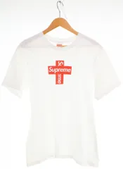 シュプリーム SUPREME Cross box logo クロス ボックスロゴ Tシャツ Tシャツ ホワイト Sサイズ 103MT-3533