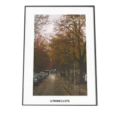 【A3サイズ（約30×42cm）】【fg-poster-725】アートプリント ポスター インテリア お洒落 海外 北欧 街並み オレンジ ヨーロッパ クール シティ 風景 名所 縦