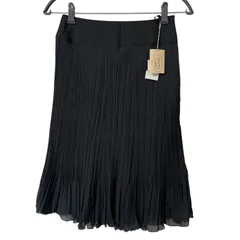 ZM1645【美品】Aylesbury アリスバーリー プリーツスカート ブラック サイズ7 未使用タグ付