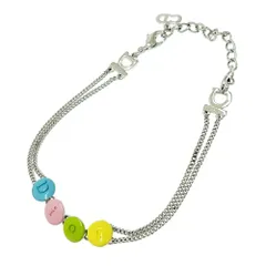 【中古】Christian Dior クリスチャンディオール メタル Diorロゴ ブレスレット レディース シルバー 511380 ブレスレット