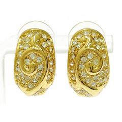 Swarovski スワロフスキー ピアス パヴェ ゴールド K14WG 刻印 - メルカリ