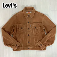 LevI's リーバイス コーデュロイ ジャケット サイズ38 ブラウン 茶色 着丈57 肩幅47cm 身幅(脇下)49cm 袖丈59cm【古着】