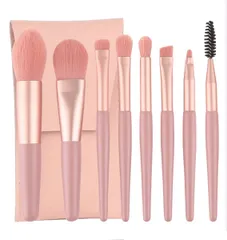 【特価セール】メイクブラシ ８本セット ポーチ付き セット コンパクト メイクブラシセット 収納 初心者向け