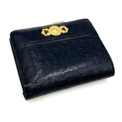 GIANNI VERSACE（ジャンニ・ヴェルサーチェ）クロコ型押二つ折り財布