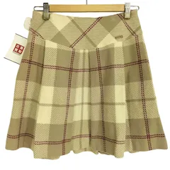 バーバリーブルーレーベル BURBERRY BLUE LABEL ウール混 チェック柄 プリーツ ミニスカート  レディース EUR：38 
