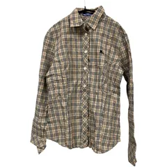 CC3 Burberry BLUE LABEL バーバリーブルーレーベル シャツ コットン チェック柄シャツ 40サイズ レディース
