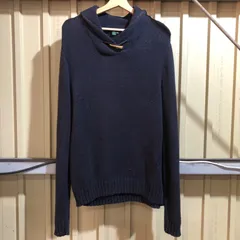 1094 LAULEN RALPH LAUREN セーター ネイビー XL ローレンラルフローレン ニット 無地 コットン 古着卸 アメリカ仕入