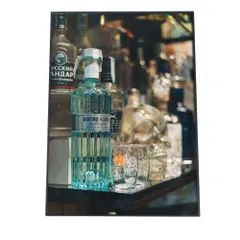 【B3サイズ(約36x51cm)】【fg-poster-895】アートプリント ポスター インテリア フォト ボトル お酒 ウイスキー ワイン ブリティッシュ レトロ ビール 縦