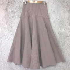 PROPORTION BODY DRESSING プロポーションボディドレッシング ヨーク切り替え チェック フレアスカート パープル Mサイズ 〇□☆