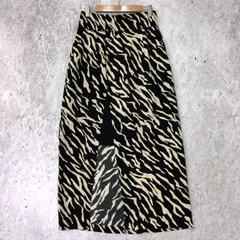 PAGE BOY ページボーイ 前スリット スカート ブラック/ ホワイト Fサイズ 〇◇