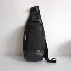 【美品】PORTER 【ヒート スリングショルダー】 ポーター ブラック ボディバッグ HEAT BAG 25120208