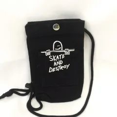 Skate And Destroy スケートアンドデストロイ スマホショルダーバッグ ブラック フリーサイズ □□