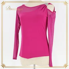 ★新品未使用★ gentil製・社交ダンス レッスンウェア 新品 gentil 社交ダンス衣装 ワンピース ドレス 新品 gentil 社交