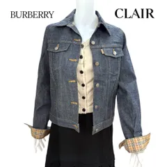 【未使用品】 バーバリー デニム ジャケット ノバチェック メンズ レディース ユニセックス 38 BURBERRY BLUELABEL