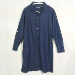 UNIQLO ユニクロ デニムシャツワンピース ブルー Mサイズ 〇□