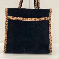 7214 FEILER　フェイラー　トートバッグ　 無地<!-利用不可文字-!>レオパード　ヒョウ柄　アニマル柄　 ブラック　ブラウン　黒　茶　シュニール織り　 レディース