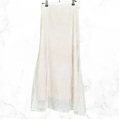 earth music&ecoIogv(アースミュージックエコロジー）　フラワーレースマーメイドスカート　アイボリー　F 〇□