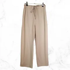 ＧＵ ジーユー リブイージーワイドパンツ ナチュラル Sサイズ 〇□