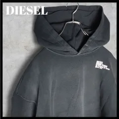 ✨DIESEL ディーゼル 24ss ヴィンテージ加工 スウェット パーカー フーディ プルオーバー ブリーチ効果 ダークグレー