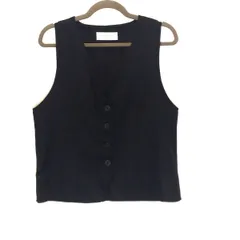 chocoI raffine robe ショコラフィネローブ 黒ベスト ジレ ブラック フリーサイズ □□