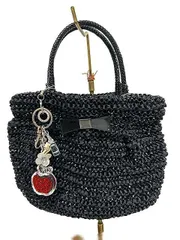 【中古】ANTPRIMA アンテプリマ　ハンドバッグ　２WAYバッグ　ショルダーバッグ　ブラック　ワイヤーバッグ＿s23＿セルモアから出品＿s-0749-r23