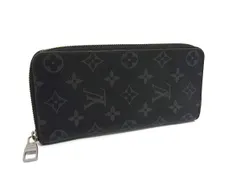 ■美品■ LOUIS VUITTON ルイヴィトン M62295 モノグラムエクリプス ジッピーウォレット ヴェルティカル 長財布 ブラック系 FM0225