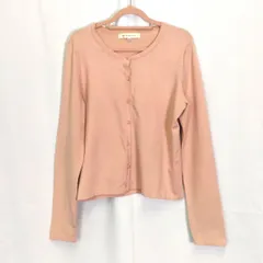 M-Premier エムプルミエ ベーシック カーディガン ピンク 38(Mサイズ) 〇□