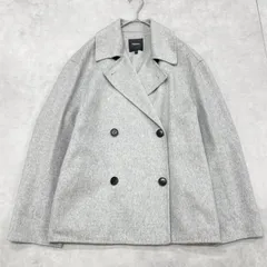 Theory　セオリー　CASUAL PEACOAT B　ショートコート　ダブルフェイス　カシミヤ　ウール　グレー　レディース　S