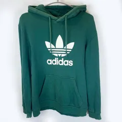 アディダス オリジナルス トレフォイルパーカー M グリーン EJ9681 ADIDAS