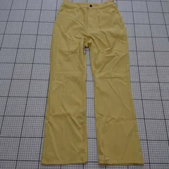 ◇ Θ 【ラングラー Wrangler】W11192 イエロー系 ストレートパンツ Sサイズ ポリエステル100% レディース E  【1509190039061】
