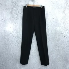 COMME CA ISM コムサイズム センター プレス テーパード パンツ ブラック XSサイズ □□