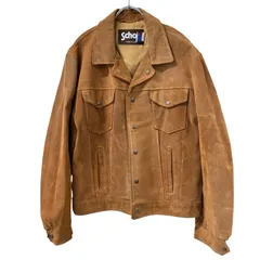 OG13 Schott スウェードレザー3rdジャケット ブラウン サイズ42