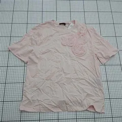 ◇ ⊂ 【ザラ ZARA】ART.2298/204/620 ピンク系 フラワーモチーフTシャツ Sサイズ レディース E  【1509190050172】