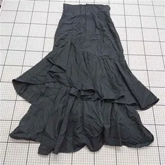 ◇ ⊇ 【GRL】ws03 フリルマーメイドスカート ブラック系 Mサイズ レディース E  【1509190050165】