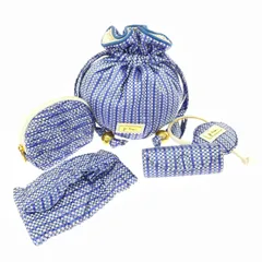 JIM THOMPSON ジムトンプソン ポーチ＆小物セット 5点  タイシルク/    ブルー レディース / 240001176612