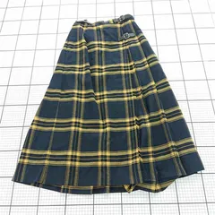 ◇ ⊇ テチチ Te chichi MFT-1505923 チェック柄ラップスカート ネイビー系 レディース F E  【1510230015563】