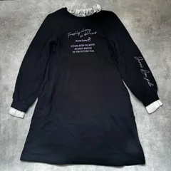 JENNI love ジェニィラブ 子供服 ワンピース ワンピ 黒 ブラック フリル 160