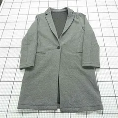 ◇ ⊇ SHENERY シーナリー ノーカラーコート グレー系 M レディース E 【1510240013375】