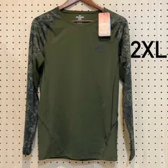 メンズヒートギア コンプレッションカモ 長袖シャツ2XL（6007728）