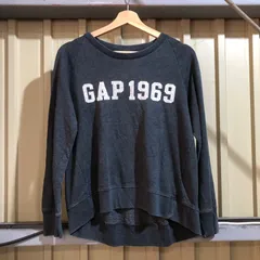 1098 GAP トレーナー ダークグレー XS ギャップ スウェット 刺繍ロゴ 古着卸 アメリカ仕入