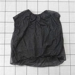 ◇ ⊂ hwyl ヒュイル 410-85048 シースルーブラウス ブラック系 レディース サイズ2 E 【1510290011888】