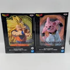 未開封　ドラゴンボールZ　２点セット　MATCH MAKERS　超サイヤ人3孫悟空　魔人ブウ　純粋　プライズ　フィギュア　バンダイ　バンダイナムコ　バンプレスト　（ME28-3045）